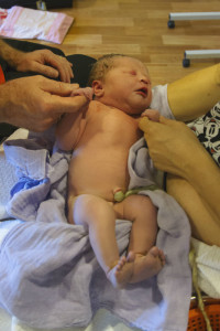 newborn baby after delivery